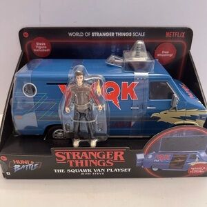 Stranger Things Squawk Van Playset with Steve - Blue
